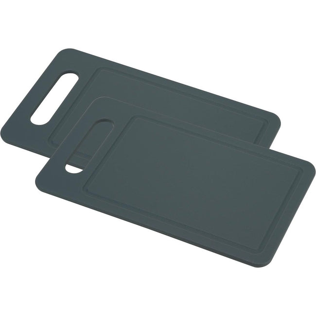 Cosy -   snijplank Fresco, ft 25 x 14 x 0,6 cm, grijs, set van 2 stuks