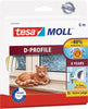 Tesa - Burlete moll® perfil D goma 6mx7mm blanco