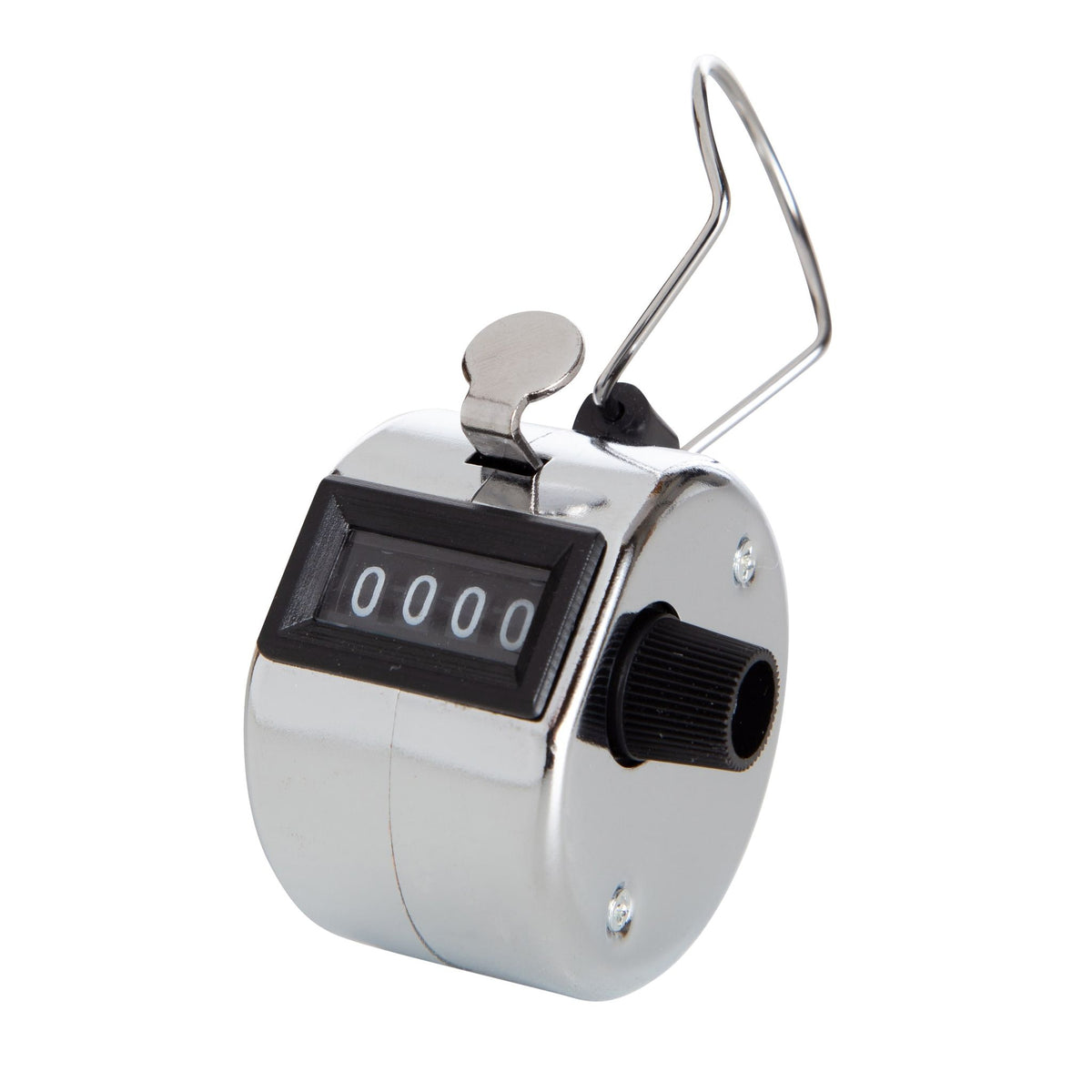 Perel -  Personenteller  met cijfers 0 tot 9999 zilver