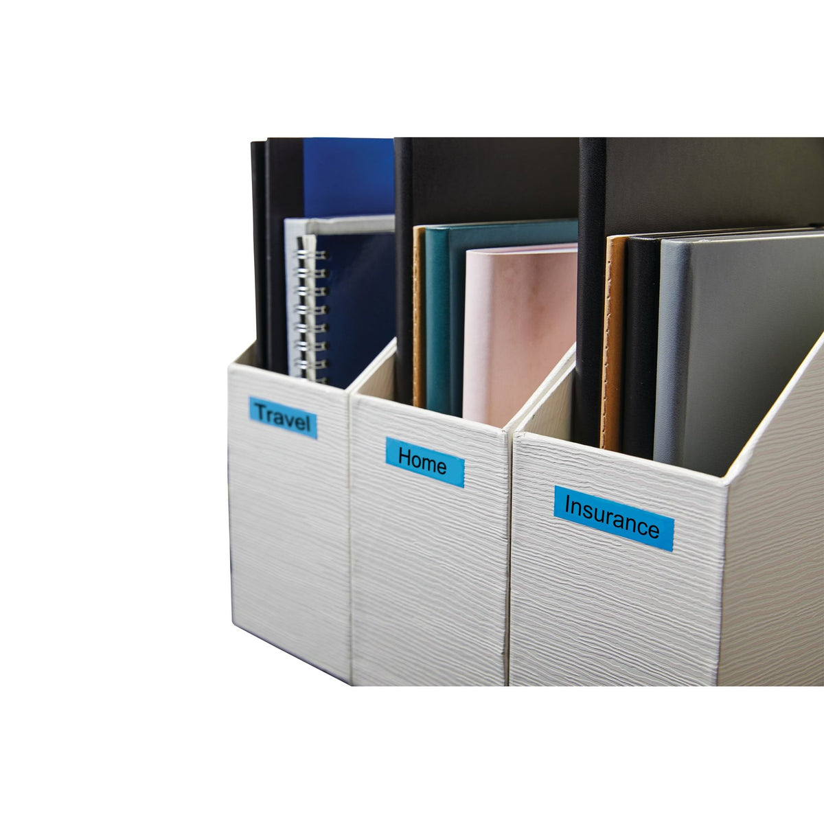 Dymo -  Labele LabelManager D1 polyester 9mm zwart op blauw