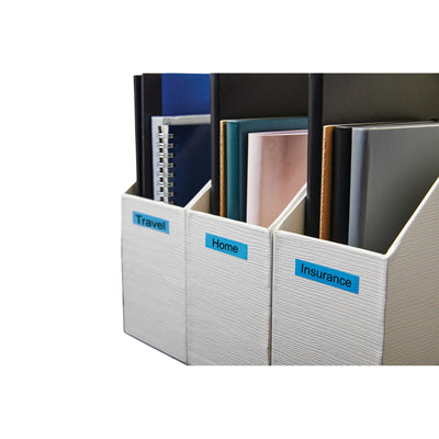 Dymo -  Labele LabelManager D1 polyester 9mm zwart op blauw