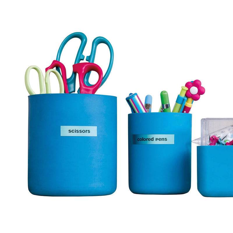 Dymo -  Labele LabelManager D1 polyester 9mm zwart op blauw