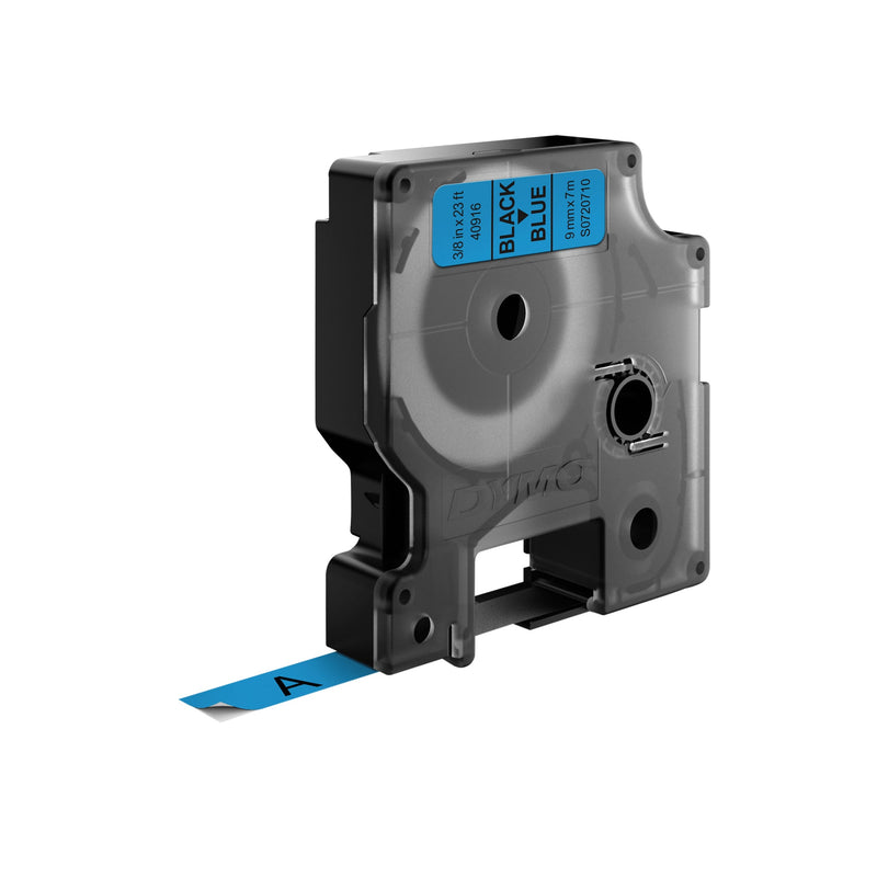 Dymo -  Labele LabelManager D1 polyester 9mm zwart op blauw