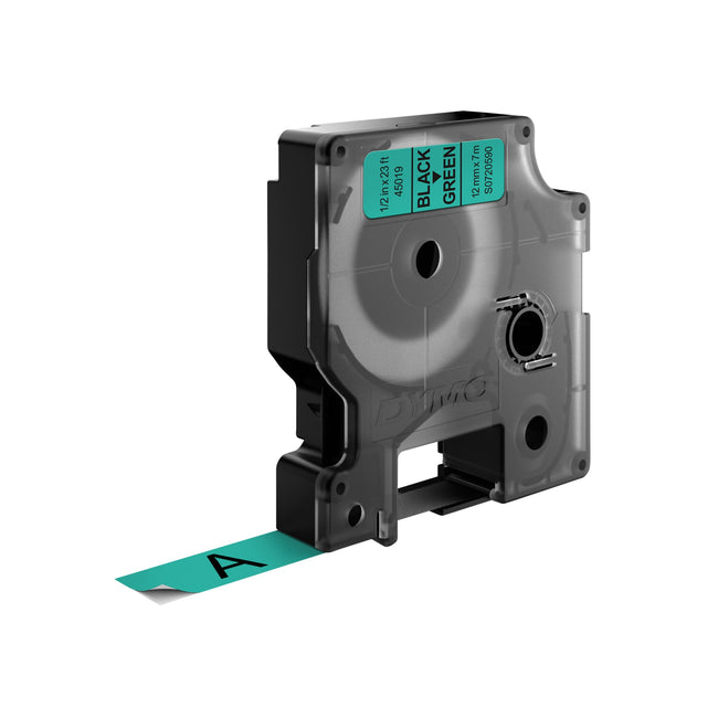 Dymo -  Labele  labelmanager d1 polyester 12mm grn