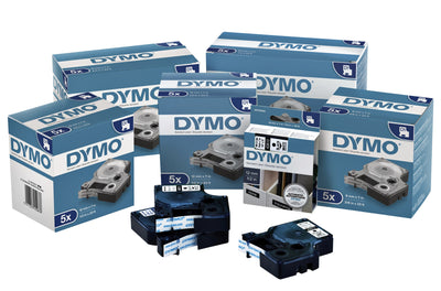 Dymo -  Labele  labelmanager d1 polyester 12mm wit | 5 stuks
