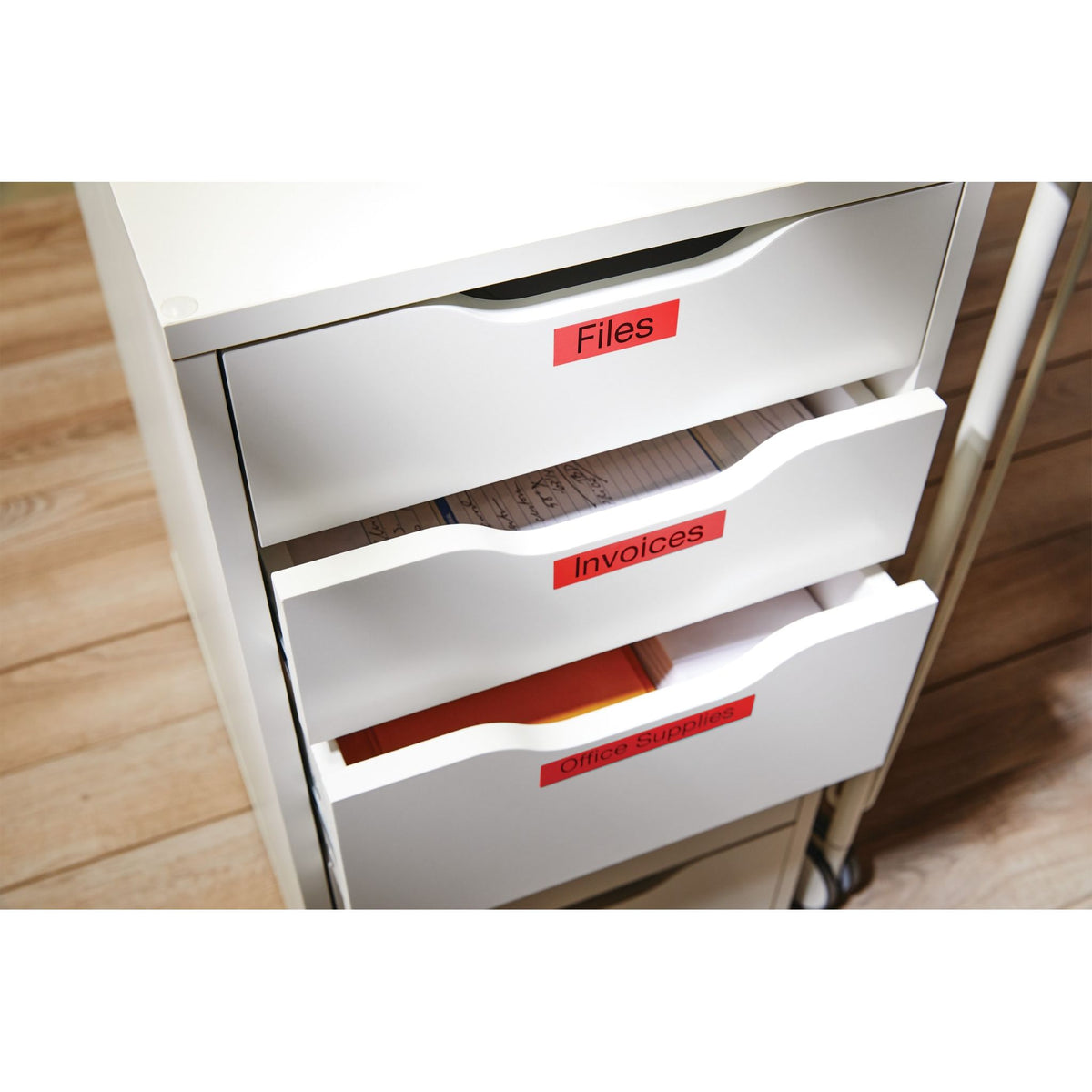 Dymo -  Labele  labelmanager d1 polyester 12mm rood | 5 stuks
