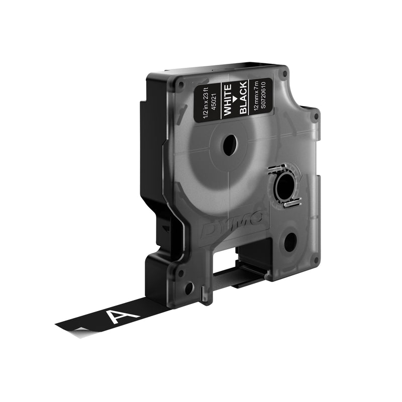 Dymo -  Labele  labelmanager d1 12mmx7m zwart | 5 stuks
