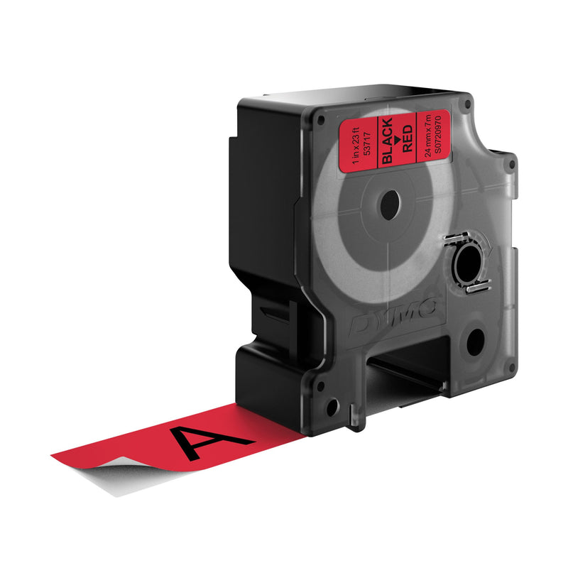 Dymo -  Labele  labelmanager d1 polyester 24mm rood | 5 stuks