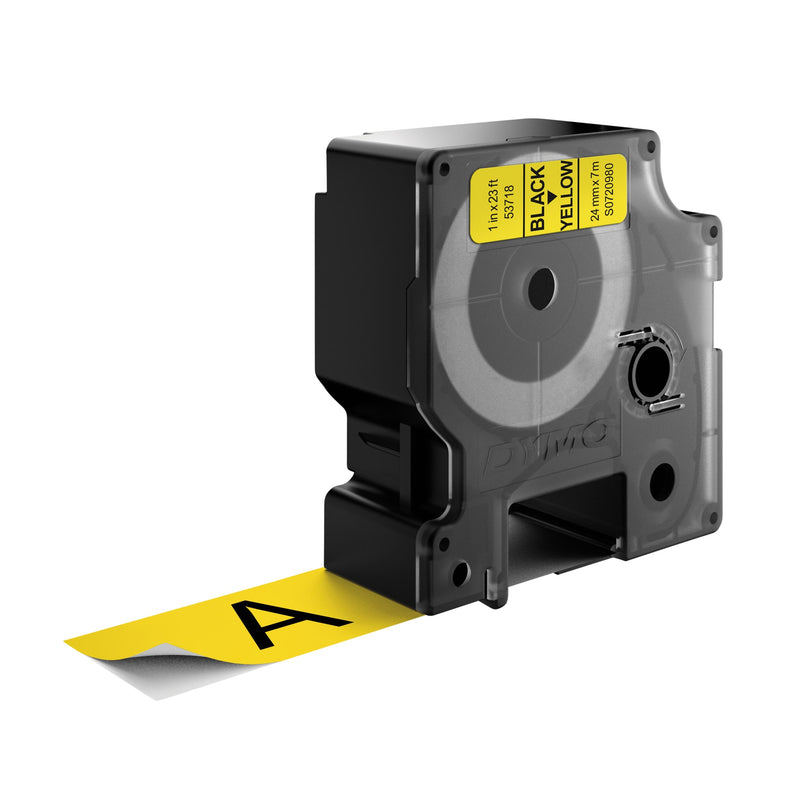 Dymo -  Labele  labelmanager d1 polyester 24mm geel | 5 stuks