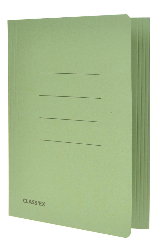Classex -  Class'ex dossiermap, 3 kleppen ft 18,2 x 22,5 cm (voor ft schrift), groen