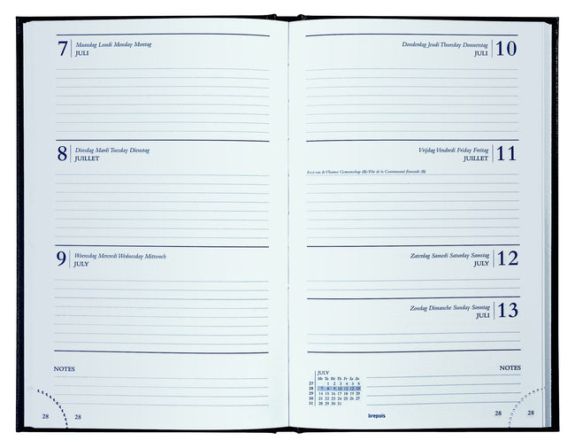Brepols -  Agenda 2027  saturnus lima 7d/1p bl