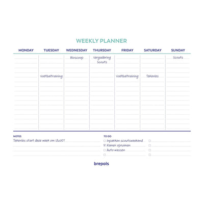 Brepols -  Planner  weekly planner a4 7d/1p