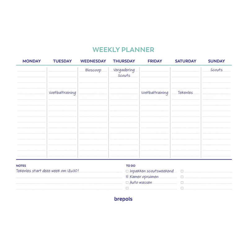 Brepols -  Planner  weekly planner a4 7d/1p