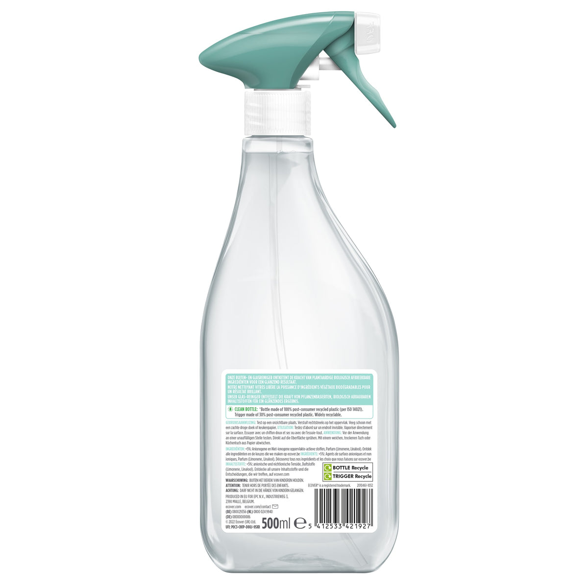 Ecover -  Glasreiniger  groene thee grapefruit 500ml