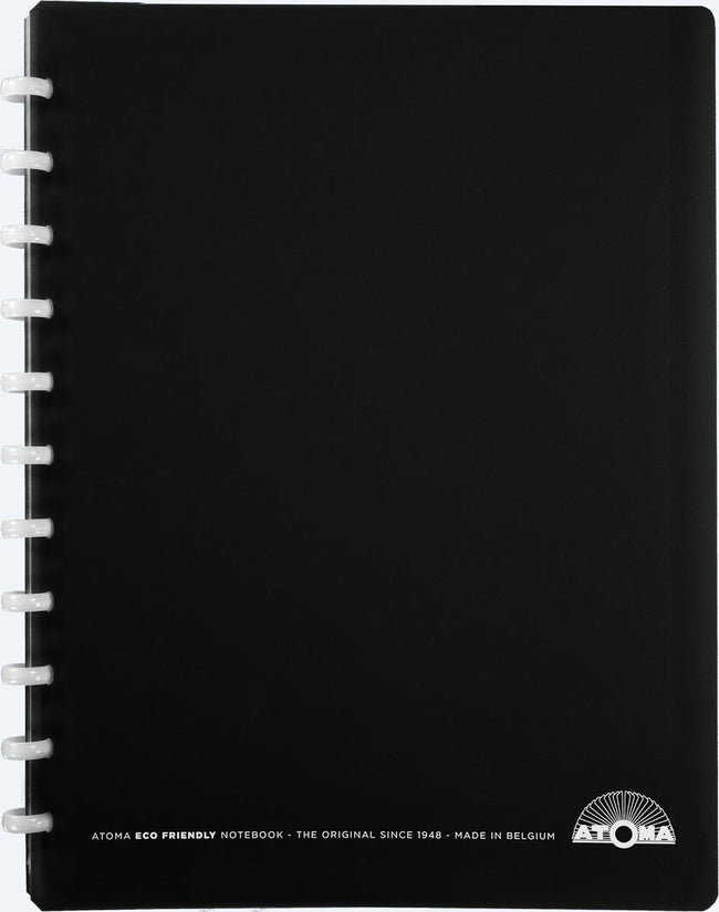 Atoma -  Eco schrift, ft A4 +, 120 bladzijden, commercieel geruit, met 6 tabbladen en 5 showtassen, assorti