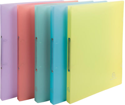 Exacompta -  ringmap Chromaline ft A4, 2 ringen van 1,5 cm, geassorteerde pastelkleuren