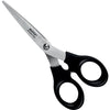 Leitz - scissors, ft 16.5 cm, right and left, sharp point, stainless steel, black, blister of 1 piece