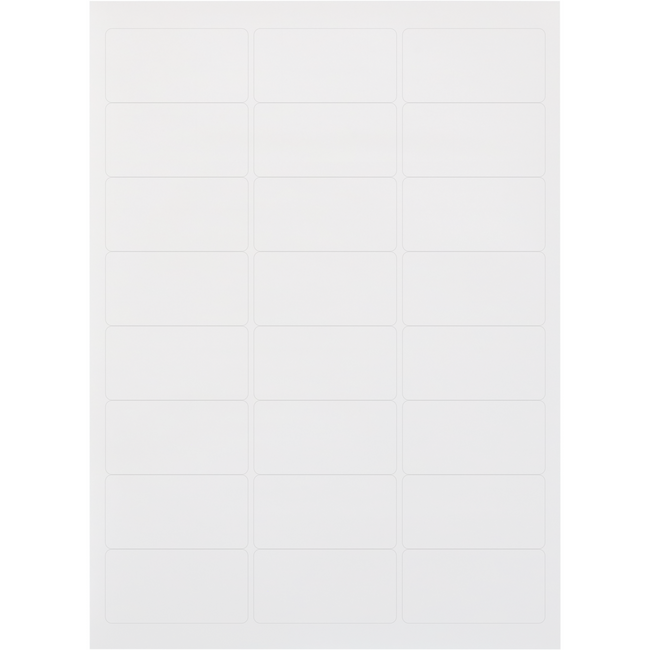 Klika - Label | Papier 63,5x33,9 mm | Weiß | 2400 Stücke