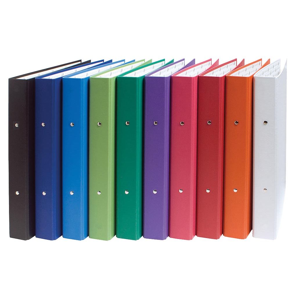 Exacompta -  Ringmap geassorteerde kleuren: wit, oranje, rood, roze, paars, groen, lichtgroen, blauw, donker