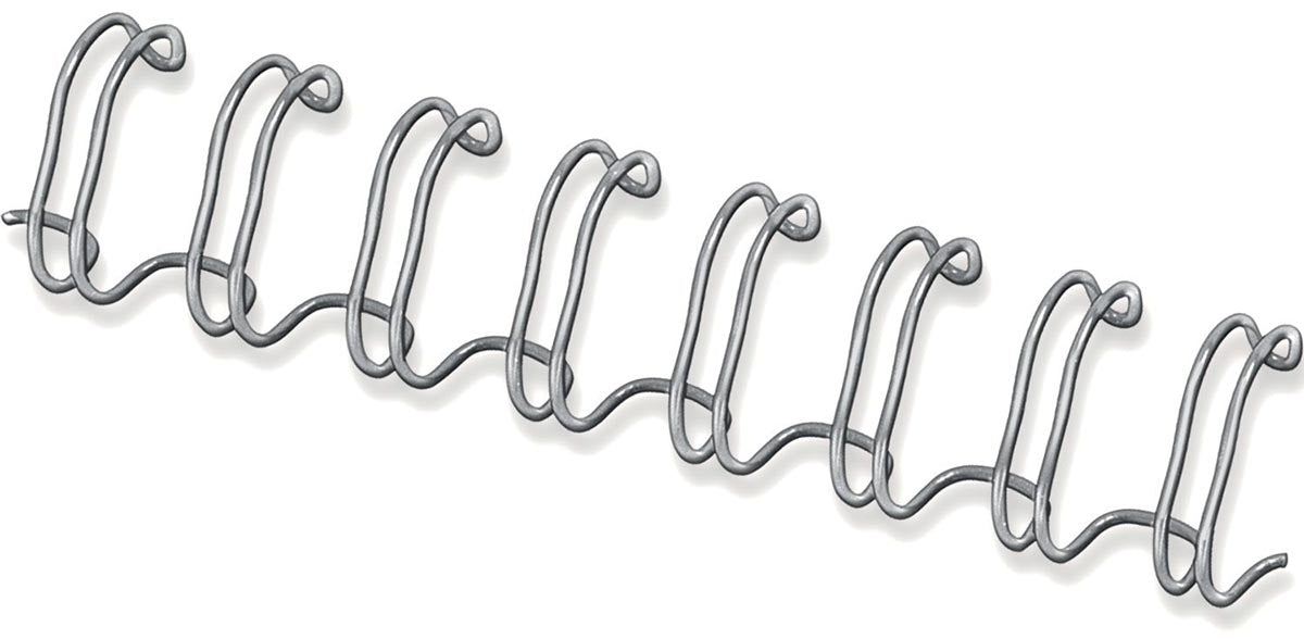 Fellowes - Wire Rids, boîte de 100 pièces, 12 mm, argent