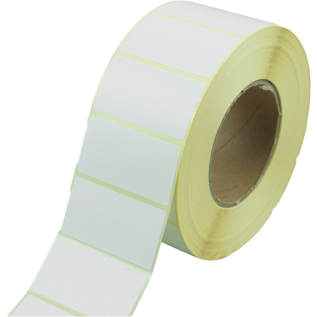 Klika - Label | Papier dauerhaft 65x35mm | Weiß | Rollen Sie bei 2500 Stück