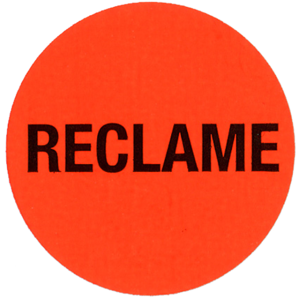 Klika - Etichetta | Etichetta pubblicitaria | carta | Pubblicità | permanente | ∅35 mm | rosso | rotolo da 2000 pezzi