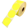 Klika - Etiqueta | Etiqueta publicitaria | papel | permanente | ∅62mm | flúor/amarillo | rollo de 1500 piezas