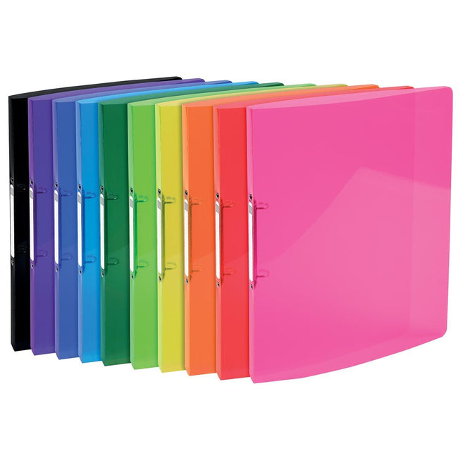 Exacompta -  Iderama ringmap, voor ft A4, Uit PP met softcover, 2 ringen van 15 mm, geassorteerde kleuren