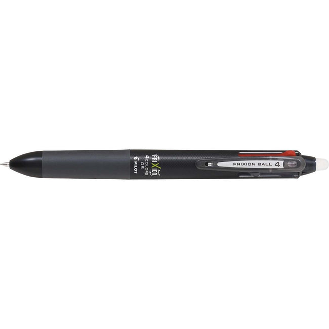Pilot -  roller Frixion Ball 4-kleurenroller, fijn, klassieke inktkleuren, zwart lichaam