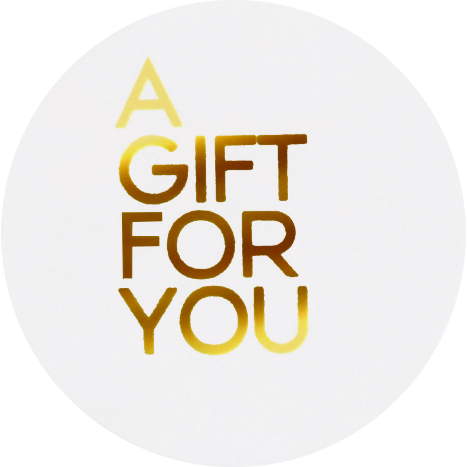 Klika - Label | paper | A gift for you | permanent | ∅40mm | white | roll of 500 pieces