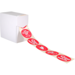 Klika - Etiket | papier | Love Notes | ∅45mm | rood/wit | rol à 500 stuks