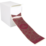 Klika - Étiquette | Étiquette d'expédition papier Eid Mubarak | 200x60mm | Or rouge Rouler à 100 pièces