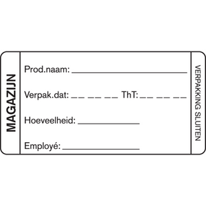 Klika -  Label | papier | 35x75mm | wit | rol à 500 stuks