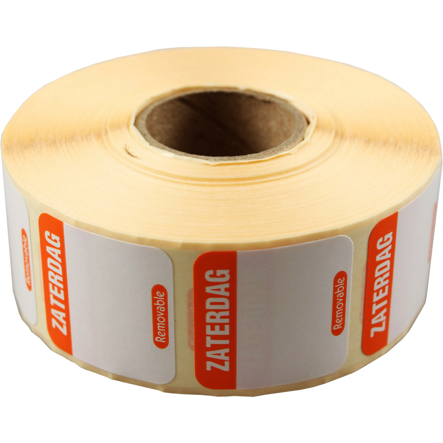 Klika - Etichetta | Etichetta del giorno sab | carta | scrivibile | 25x25mm | arancione | rotolo da 1000 pezzi