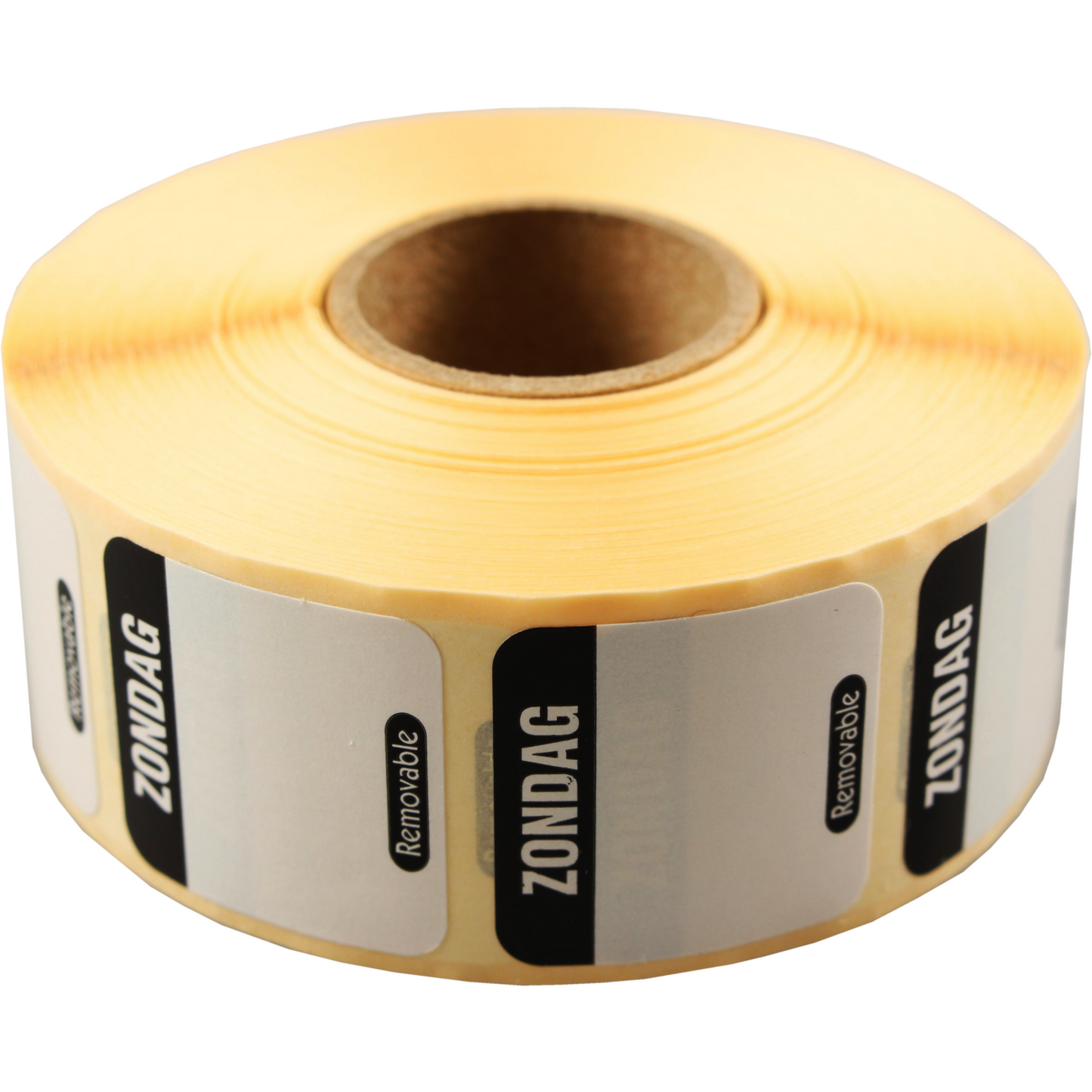 Klika - Label | Day label this way | paper | writable | 25x25mm | black | roll of 1000 pieces