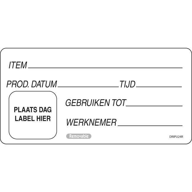 Klika - Label | Papier 100x50mm | Weiß | Rollen Sie bei 500 Teilen