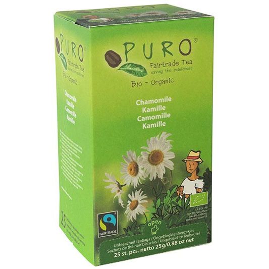 Puro -   Bio thee Kamille, fairtrade, pak van 25 zakjes