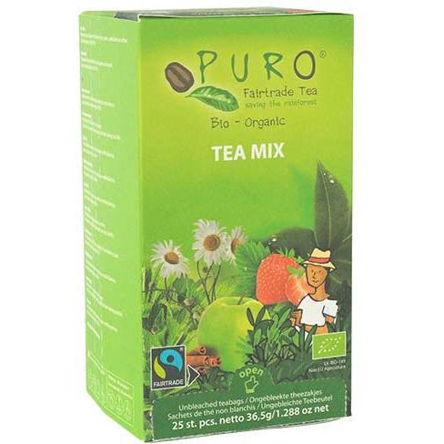 Puro -   Bio thee Mix, fairtrade, pak van 25 zakjes
