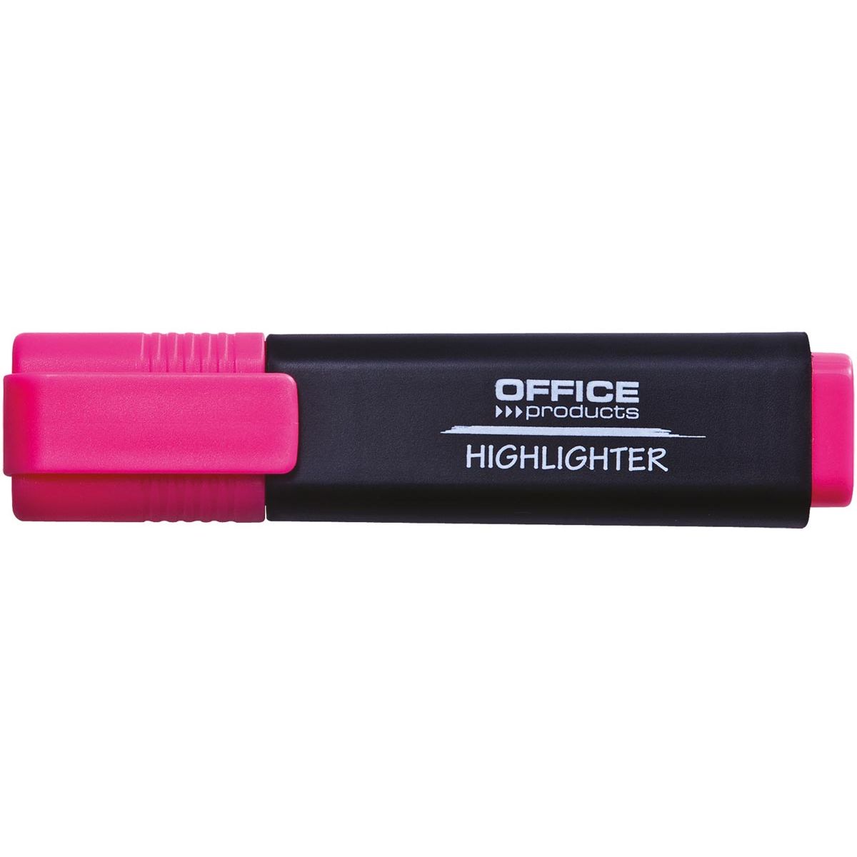 Productos de oficina: resaltador, rosa
