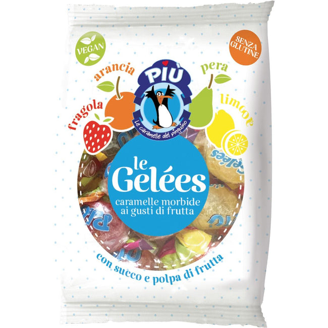 Piu - Caramelos de gelatina de frutas, bolsa de 1 kg