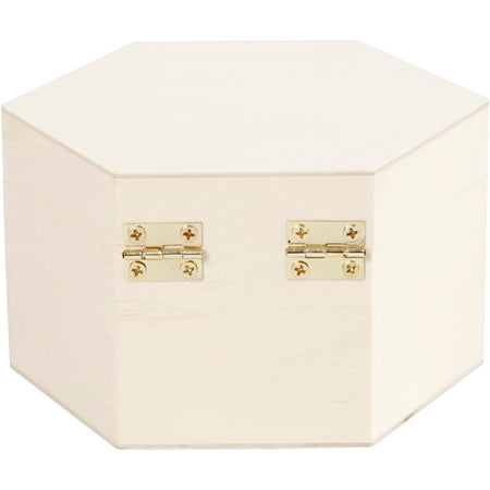 Creativ Company -  Kistje  zeshoek 12x7cm triplex