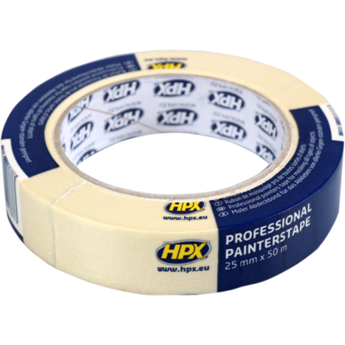 HPX | Ruban de masquage | Papier | 25mm | 50m | Blanc crème