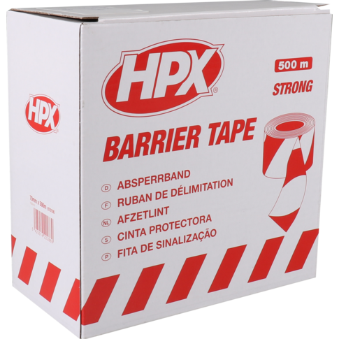 HPX - Ruban de vente | LDPE | 70 mm | 500m | blanc rouge