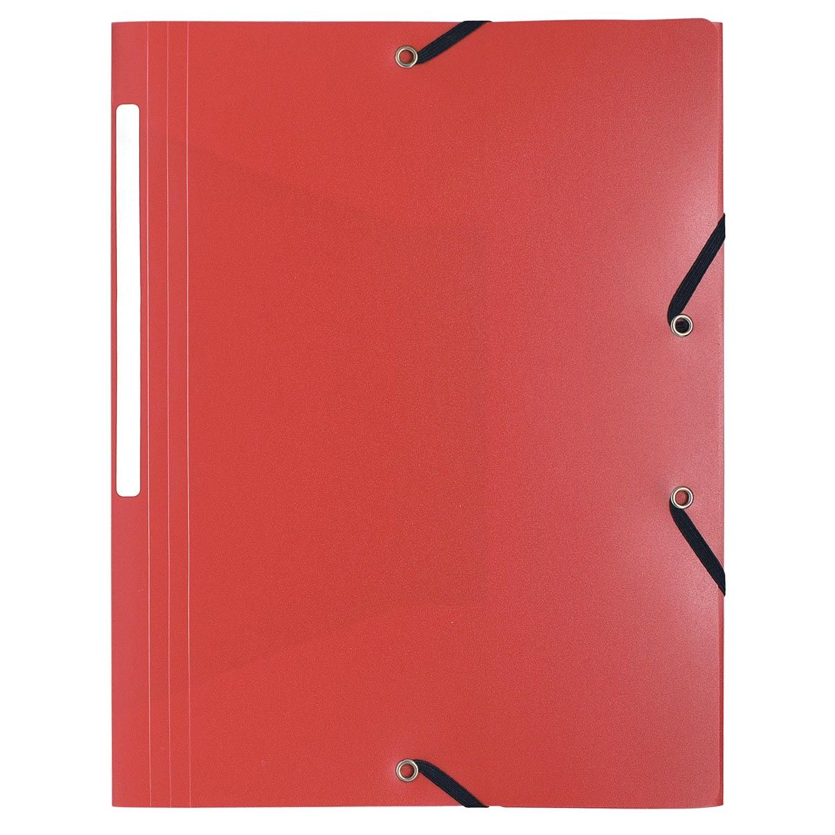 Exacompta -  elastomap A4, uit PP, 3 kleppen en elastiek rood