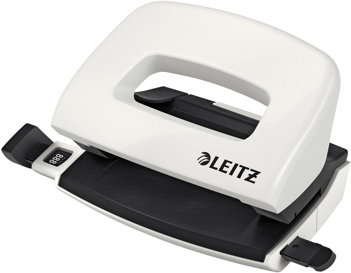 Leitz - NEXXT WOW MINI PERFORACHE, 10 BLAD, BLANC