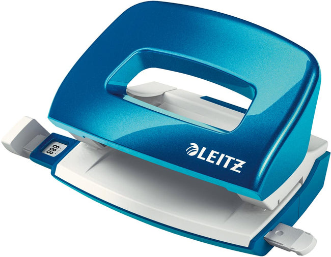 Leitz - NEXXT WOW MINI PERFORATEUR, 10 BLAD, BLEU