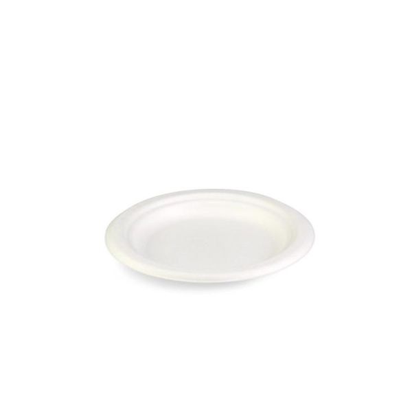 Piatto rotondo Senza canna da zucchero 155 x h15 mm restringimento da 40 pezzi