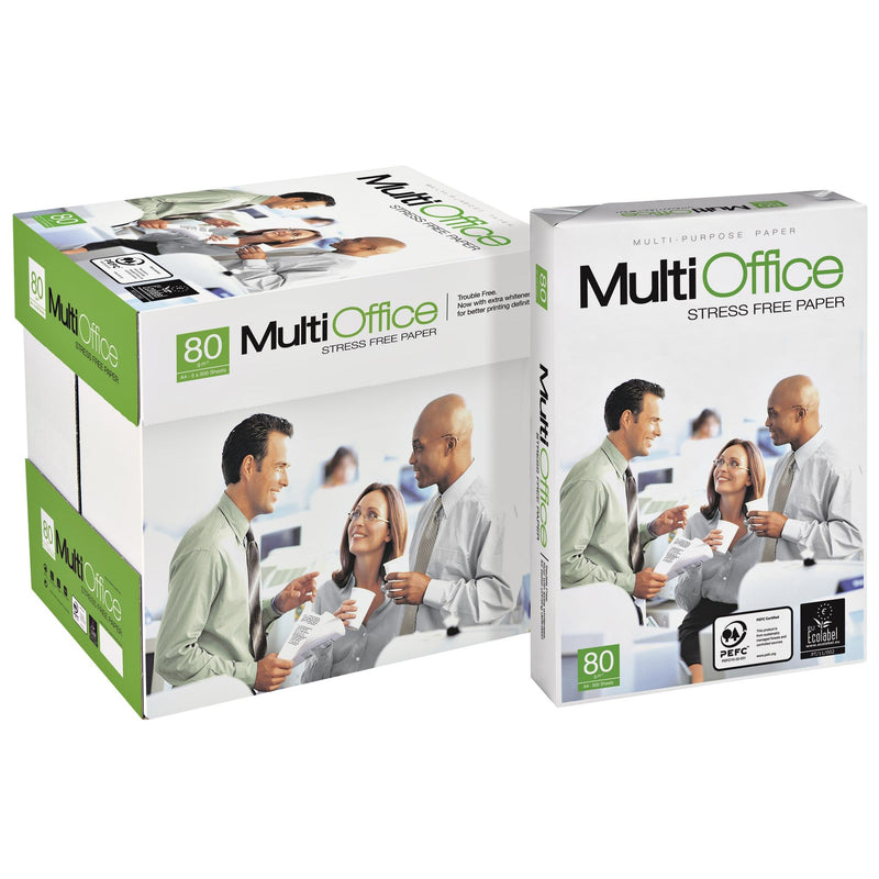 MultiOffice -  Kopieerpapier  a4 80gr wit | 5 stuks