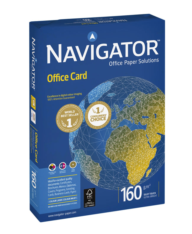 Navigator -  Kopieerpapier  office card a4 160gr wit