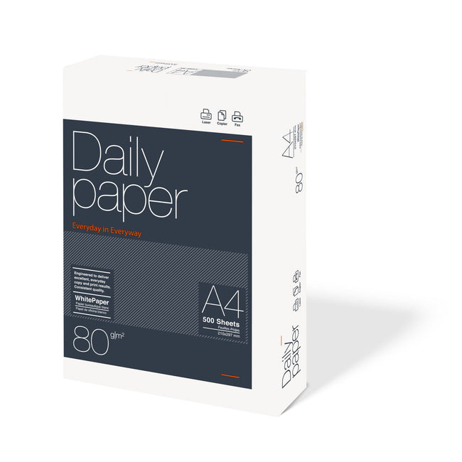 Daily Paper -  Kopieerpapier  a4 80gr wit 500 vel | 5 stuks